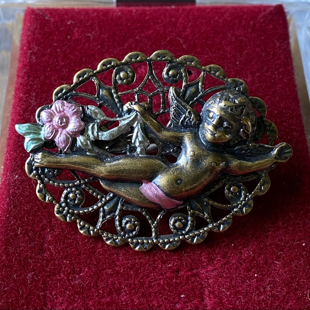 Goth Angel Brooch